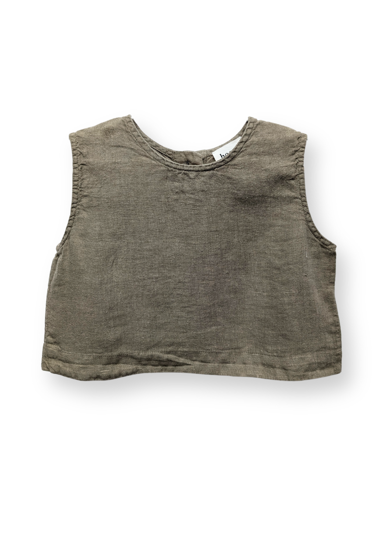 Linen Vest Moss