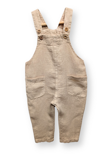 Linen Dungarees Sand