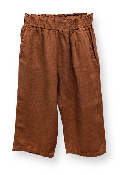 Wide Linen Pants Clay