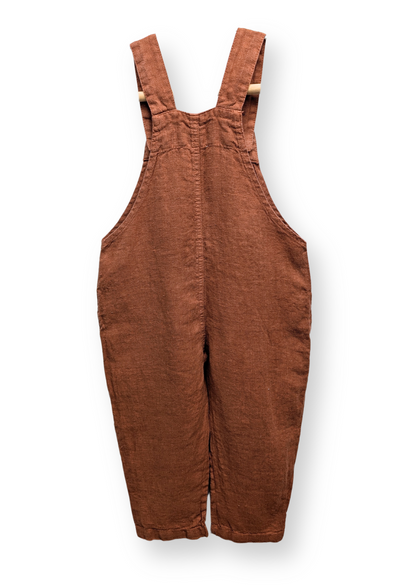 Linen Dungarees Clay