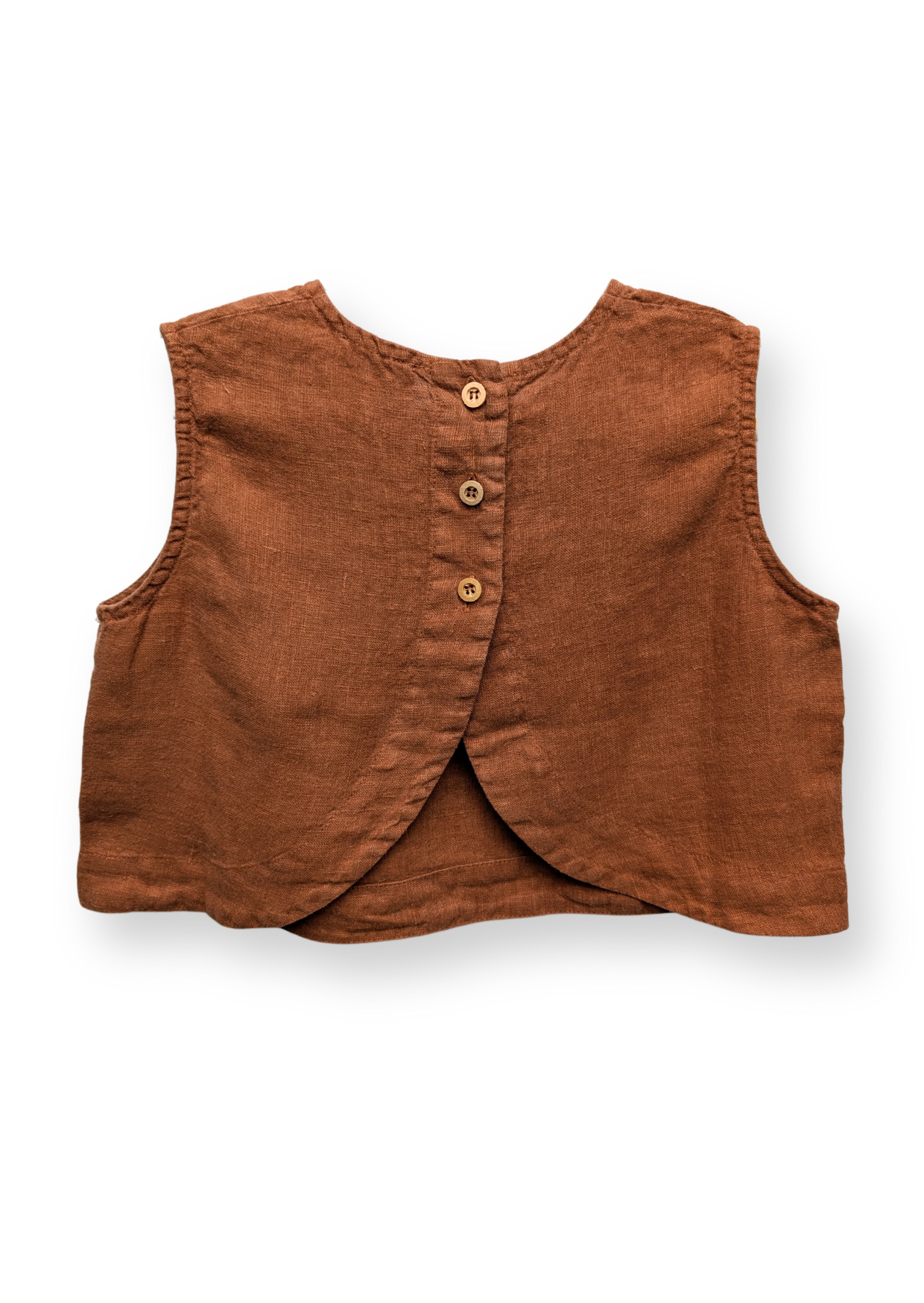 Linen Vest Clay