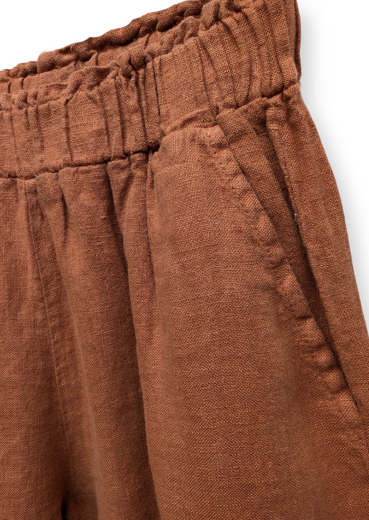 Wide Linen Pants Clay