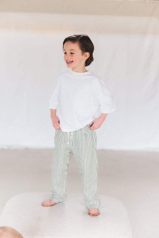 Linen Pants Misty Moss