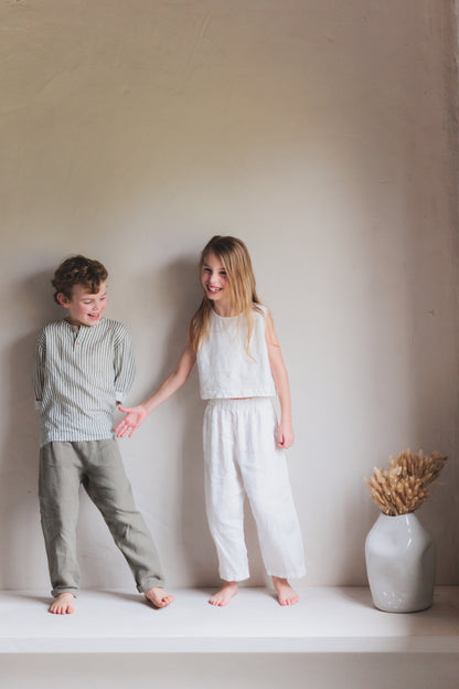 Linen Pants Moss