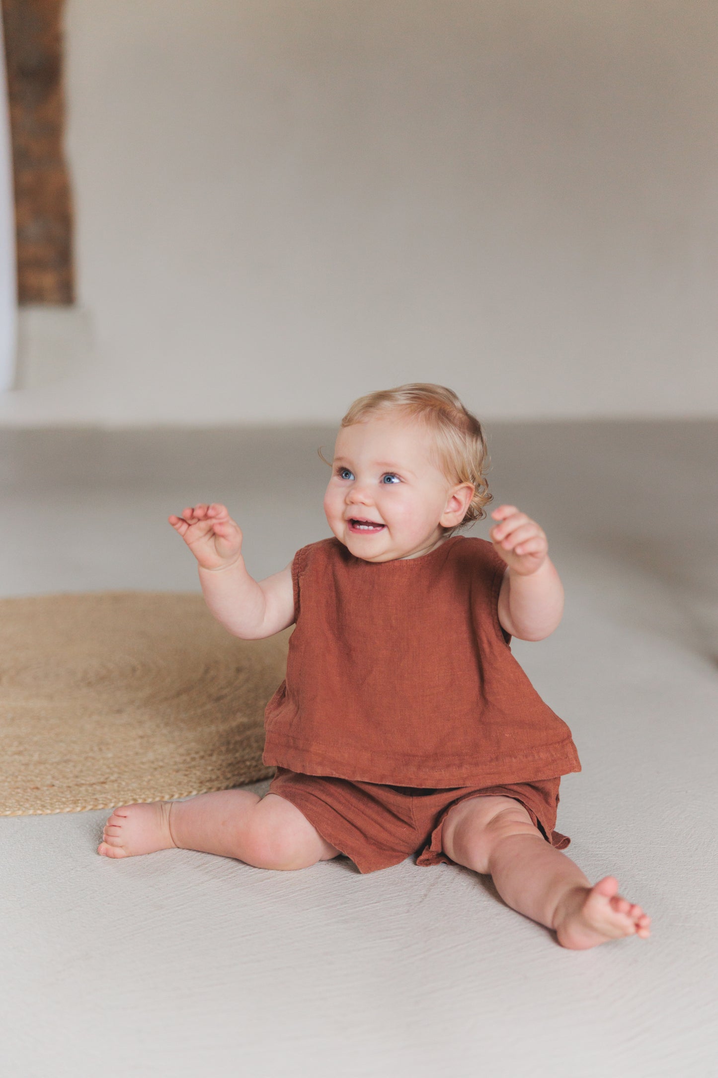 Linen Vest Clay